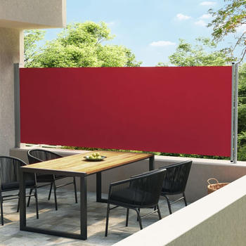 vidaXL Ausziehbare Seitenmarkise 600 x 160 cm rot 313378