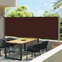 vidaXL Seitenmarkise Ausziehbar 600x160 cm Braun