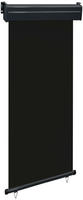 vidaXL Balkon-Seitenmarkise 85x250 cm Schwarz