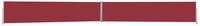 vidaXL Ausziehbare Seitenmarkise 140x1200 cm Rot