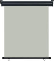 vidaXL Balkon-Seitenmarkise 145x250 cm Grau