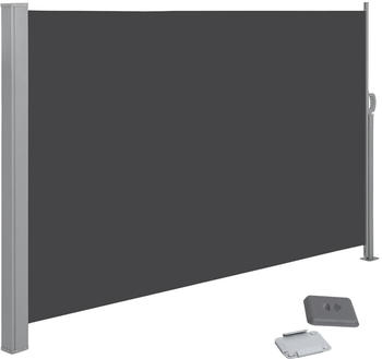Songmics Seitenmarkise ausziehbar 200x300cm rauchgrau (GSA200G02)