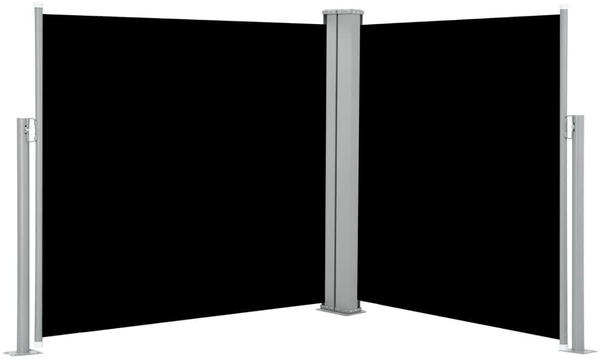 vidaXL Ausziehbare Seitenmarkise 120x600 cm schwarz