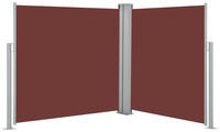 Vidaxl Retractable Side Awning Brown 120x600 Cm