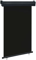 Balkon-seitenmarkise 125x250 Cm Schwarz Vidaxl