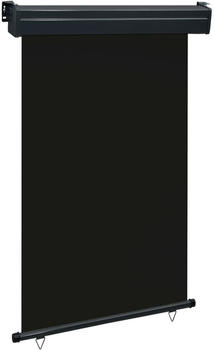 vidaXL Balkon-Seitenmarkise 120×250 cm schwarz (48418)