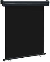 Vidaxl Balcony Side Awning 145x250 Cm Black