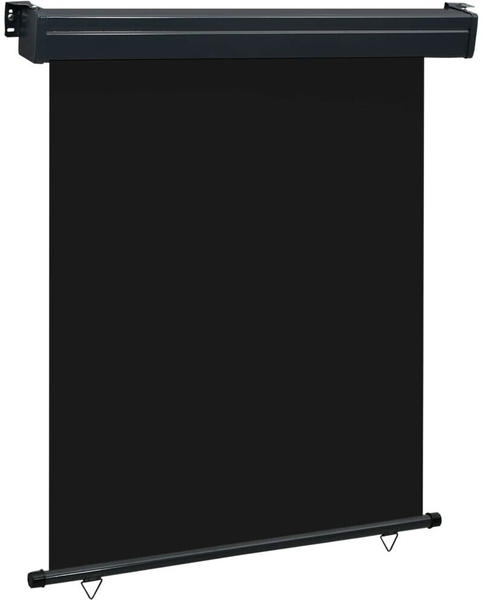 vidaXL Balkon-Seitenmarkise 140×250 cm schwarz (48424)