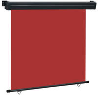 vidaXL Balkon-Seitenmarkise 165x250 cm Rot