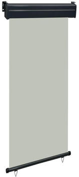 vidaXL Balkon-Seitenmarkise 100×250 cm grau (48416)