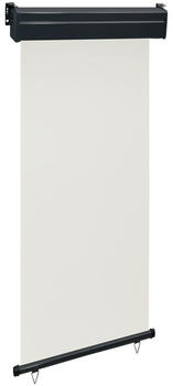 vidaXL Balkon-Seitenmarkise 100×250 cm creme (48413)