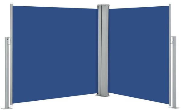 vidaXL Ausziehbare Seitenmarkise 120x600 cm blau