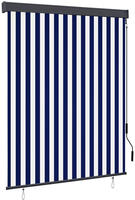 Au&szlig;enrollo 140x250 Cm Blau Und Wei&szlig; Vidaxl