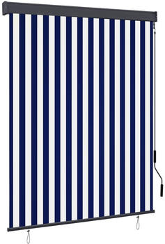 vidaXL Au&szlig;enrollo 140x250 cm blau/wei&szlig; (145967)