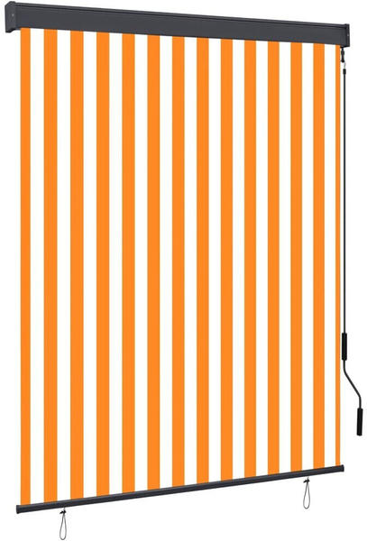 vidaXL Außenrollo 140x250 cm orange/weiß (145969)