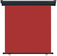 vidaXL Balkon-Seitenmarkise 175x250 cm Rot