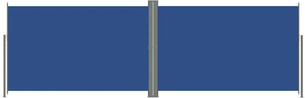 vidaXL Seitenmarkise Ausziehbar 220x600cm Blau