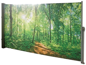 Colourliving Seitenmarkise ausziehbar Wald 300x160cm