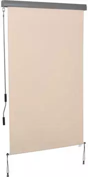 Outsunny Vertikalmarkise Polyester+Aluminium 120x200cm Cremewei&szlig;