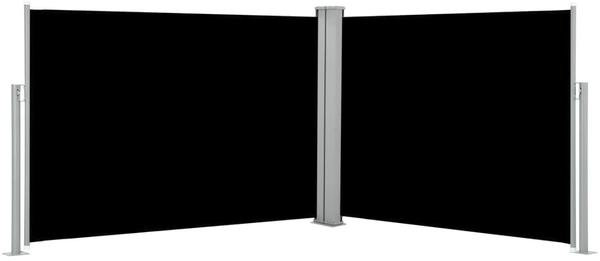 vidaXL Retractable side curtain 100 x 1000 cm black