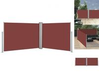 Vidaxl Retractable Side Awning Brown 120x1000 Cm