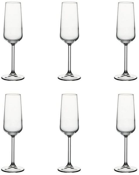 Pasabahce Champagnerkelch Allegra, 0,195 ltr., Ø 7 cm, Set á 6 Stück, Glas (440079)
