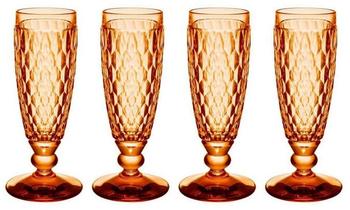 Villeroy & Boch Boston Coloured Sektglas 145 ml Apricot 4er Set