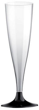 Playflip 432 Mehrweg Sektgläser Wein 140 ml schwarz
