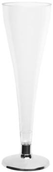 Playflip 420 Mehrweg Sektgläser Champagnergläser 120 ml silber