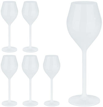 Relaxdays Champagner Gläser Kunststoff 6er Set 10044222