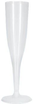 Safety Wear Stapelmann 100 Champagnerglas 0,1 l Polystyrol mit Fuß einteilig - Mehrweg Light 100 ml - transparent Kunststoff 22731