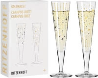 Ritzenhoff 6031008, Ritzenhoff Goldnacht Champus Duett (20.50 cl, 2 Gl&auml;ser,