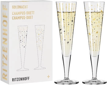 Ritzenhoff Champusglas 2er Set Goldnacht Champus Duett, Kristallglas, 205 ml Ritzenhoff Champusglas 2er Set Goldnacht Champus Duett, Kristallglas, 205 ml