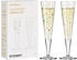 Ritzenhoff Champusglas 2er Set Goldnacht Champus Duett, Kristallglas, 205 ml