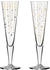 Ritzenhoff Champusglas 2er Set Goldnacht Champus Duett, Kristallglas, 205 ml