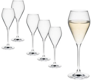 RoNa Mode Champagnerglas Sektgläser Champagnergläser Prosecco Glas 240ml 6Gläser