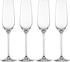 Schott-Zwiesel Sektglas Fortissimo 4er Set mit Moussierpunkt Kristallglas 240 ml