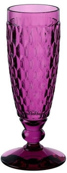Villeroy & Boch Sektglas Boston Coloured Sektgläser 145 ml 4er Set, Glas, Berry