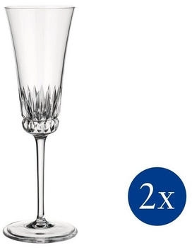 Villeroy & Boch Grand Royal Sektkelch Set, Sektgläser à 120 ml, Kristallglas, Klar,