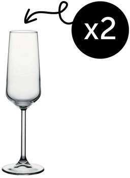 Pasabahce Allegra Champagnerflöte 195 ml (6 1/2 oz) - 2-tlg. Set