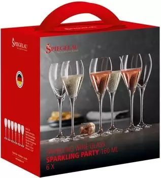 Spiegelau Party Champagnerglas 16 cl 6er-Pack