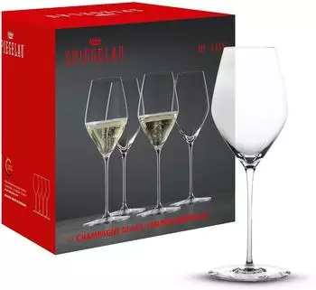 Spiegelau Hi-Lite Champagnerglas 347ml, 4er-Set (1750479)