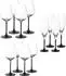 Villeroy & Boch Manufacture Rock Wein- & Sektgläser-Set, Kristallglas, schwarz-transparent, 12-teilig (3265532)
