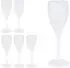 Relaxdays Sektgläser Set, Kunststoff, 6 Stück