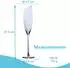 Intirilife Champagnerglas moderner Rand, Regenbogenschimmer, 150ml (IL-101009-6)