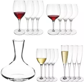 Villeroy & Boch Maxima Karaffe und Gläserset, 17-tlg., transparent (48344040-0)