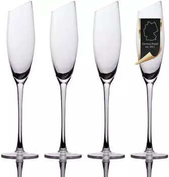 Intirilife Champagnerglas 150ml, modern, stoßfest
