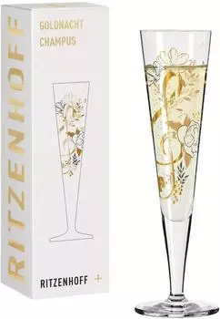 Ritzenhoff Champagnerglas Goldnacht Champus #45, Melina Sparschu, 205ml (1071045)