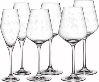 Villeroy & Boch Toy's Delight Wein- und Sektgläser-Set, Kristallglas, 6-teilig (89157544-0)