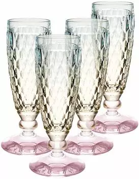 Villeroy & Boch Boston Pearl Sektglas 120ml, 4er Set